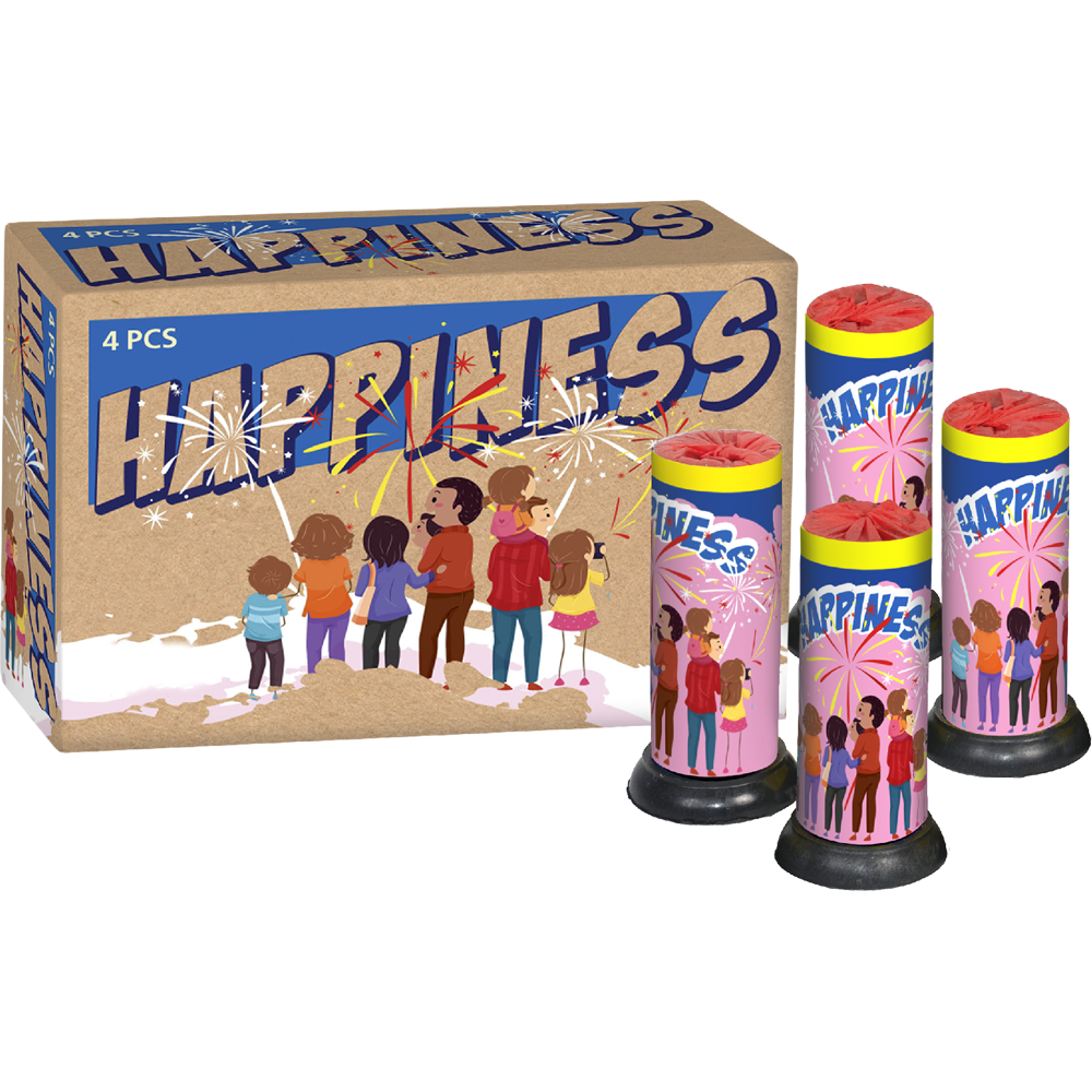 Happiness 4er Schachtel (F1reworks365)